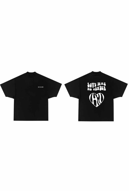 Heavyweight Black t-shirt - "LHNG"