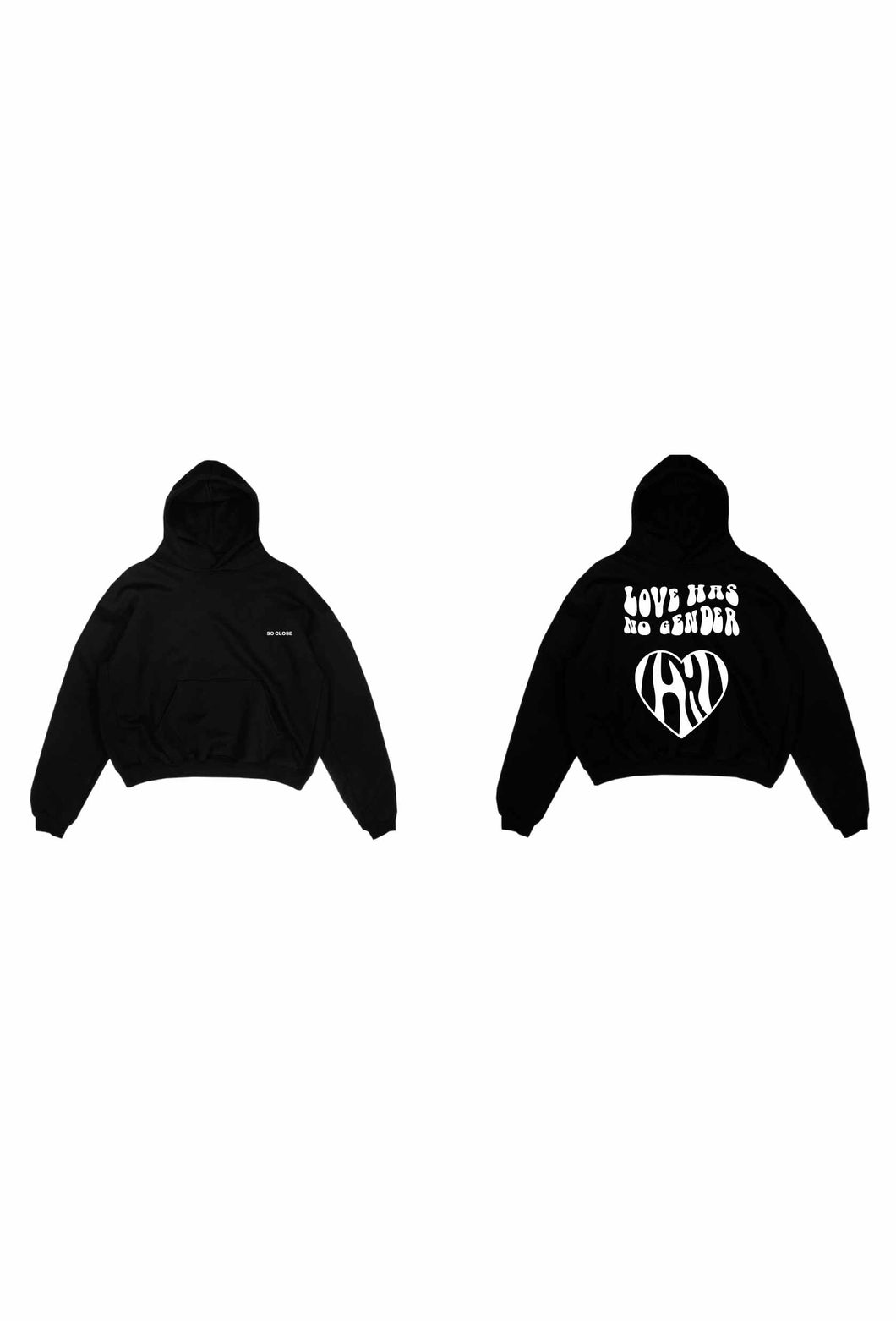 Heavyweight Black hoodie - 