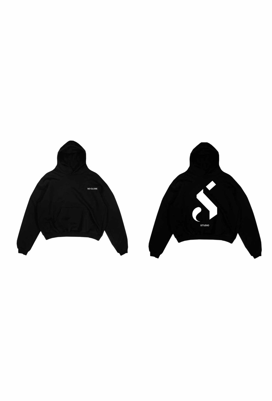 Heavyweight Black hoodie - 