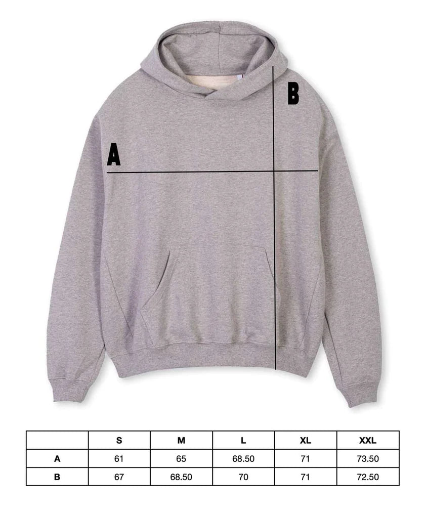 Heavyweight Washed grey hoodie - "LHNG"