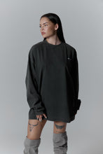 Load image into Gallery viewer, Heavyweight Washed grey longsleeve - &quot;LHNG&quot;

