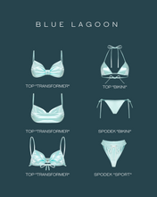 Load image into Gallery viewer, Top &quot;Bikini&quot; + Spodek &quot;Bikini&quot; - Blue Lagoon
